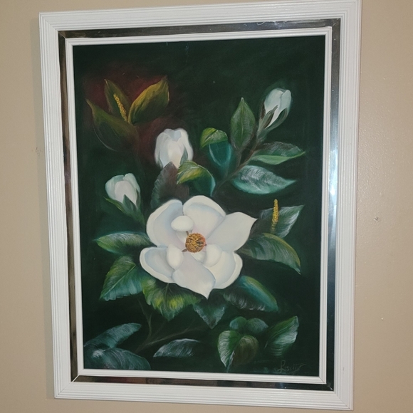 BEAUTIFUL VINTAGE OIL ON CANVAS PAINTING SIGNED BY LISETTE - Picture 3 of 11